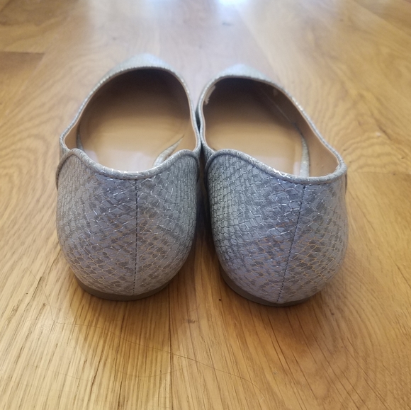 Mix No. 6 silver snakeskin flats - Picture 4 of 5